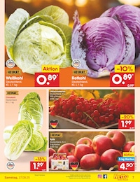 Weißkohl Angebot im aktuellen Netto Marken-Discount Prospekt auf Seite 7