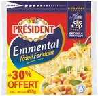 Emmental râpé fondant - PRÉSIDENT - Intermarché Hyper Emmental râpé fondant - PRÉSIDENT à 3,57 € dans le catalogue Intermarché Hyper