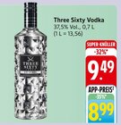 Aktuelles Three Sixty Vodka Angebot bei EDEKA in Pforzheim ab 9,49 €