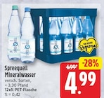 Mineralwasser von Spreequell im aktuellen EDEKA Prospekt