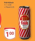 Kölsch im Angebot bei GLOBUS in Erftstadt Kölsch Angebote von Früh bei GLOBUS Erftstadt für 1,00 €
