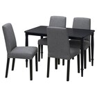 Tisch und 4 Stühle schwarz/Gunnared mittelgrau Angebote von DANDERYD / BERGMUND bei IKEA Coburg für 428,96 €