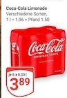 Aktuelle Cola Angebote bei GLOBUS in Gera Aktuelles Limonade Angebot bei GLOBUS in Gera ab 3,89 €