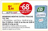 Bonbons Menthe Extra Fraîche - Tic Tac en promo chez Intermarché Bonbons Menthe Extra Fraîche - Tic Tac dans le catalogue Intermarché