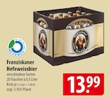 Hefeweissbier im Angebot bei famila Nordost in Celle Hefeweissbier Angebote von Franziskaner bei famila Nordost Celle für 13,99 €