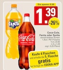 Coca-Cola im Angebot bei WEZ in Lübbecke Coca-Cola Angebote von Coca-Cola bei WEZ Lübbecke für 1,39 €