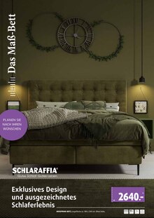Bett im Polstermöbel Fischer Prospekt "BOXSPRING SPEZIAL" mit 11 Seiten (Fürth)