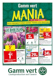 Catalogue Jardineries & Animaleries Gamm vert en cours à Saint-Aubin-Celloville et alentours, "MANIA", 8 pages, 06/11/2024 - 17/11/2024