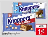 Knoppers NussRiegel im Angebot bei Marktkauf in Rottenburg Knoppers NussRiegel Angebote von Storck bei Marktkauf Rottenburg für 1,49 €