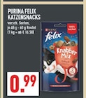 KATZENSNACKS im Angebot bei Marktkauf in Iserlohn KATZENSNACKS Angebote von PURINA FELIX bei Marktkauf Iserlohn für 0,99 €