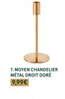 Monoprix Grenoble - Promo MOYEN CHANDELIER MÉTAL DROIT DORÉ Promo MOYEN CHANDELIER MÉTAL DROIT DORÉ à 9,99 € dans le catalogue Monoprix "" à Grenoble