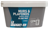 Peinture blanc mat 5kg - Décor Discount à Vaulx-en-Velin Peinture blanc mat 5kg en promo chez Décor Discount Vaulx-en-Velin à 9,90 €