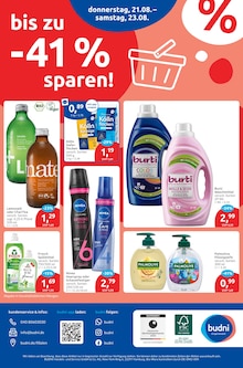 Waschmittel im budni Prospekt "drogeriemarkt" mit 10 Seiten (Berlin)