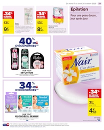 Offre Rasoir jetable dans le catalogue Carrefour du moment à la page 39