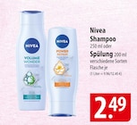 Nivea Shampoo oder Spülung im Angebot bei famila Nordost in Gifhorn Nivea Shampoo oder Spülung Angebote bei famila Nordost Gifhorn für 2,49 €