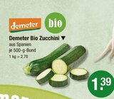 Zucchini im V-Markt Prospekt Bio Zucchini von Demeter im aktuellen V-Markt Prospekt für 1,39 €