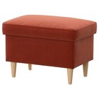 Hocker mit Aufbewahrung Tommaboda braunrot Tommaboda braunrot von STRANDMON im aktuellen IKEA Prospekt für 100,00 €