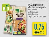 Aktuelles Vollkorn- oder Hartweizenpasta Angebot bei diska in Erlangen ab 0,75 €