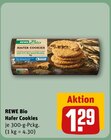 Hafer Cookies im Angebot bei REWE in Freiberg Hafer Cookies Angebote von REWE Bio bei REWE Freiberg für 1,29 €