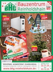 Aktueller Bauzentrum Reinholdshain Baumärkte Prospekt in Dohna und Umgebung, "Regional. Kompetent. Zuverlässig." mit 8 Seiten, 22.11.2025 - 03.12.2025
