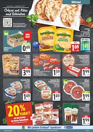 E center Bratwurst im Prospekt 