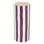 Vase Deep Purple pot céramique rayé H.30cm en promo chez Maxi Bazar Lille à 9,99 €