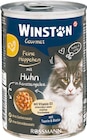 Gourmet Katze Feine Häppchen im Rossmann Prospekt Gourmet Katze Feine Häppchen von Winston im aktuellen Rossmann Prospekt für 0,79 €
