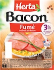 Bacon Fumé 15 Tranches - Herta dans le catalogue Intermarché Super