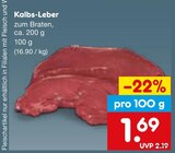 Aktuelles Kalbs-Leber Angebot bei Netto Marken-Discount in Ingolstadt ab 1,69 €