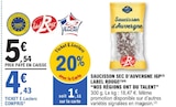 Promo Saucisson Sec d'Auvergne IGP Label Rouge à 4,43 € dans le catalogue E.Leclerc à Mâcon