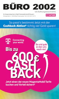 BÜRO 2002 UG Prospekt Bis zu 600€ CASH BACK mit  Seiten