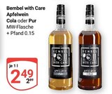 Apfelwein Cola Angebote von Bembel with Care bei GLOBUS Niedernhausen für 2,49 €