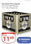 Warsteiner Pils Longneck von Warsteiner für 11,49 € bei GLOBUS im Angebot Warsteiner Pils Longneck von Warsteiner im aktuellen GLOBUS Prospekt