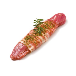 Schweinefilet im Speckmantel mit Rosmarin