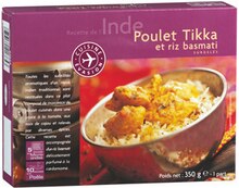 Picard Le Rouet - Poulet Tikka et riz basmati Promo Poulet Tikka et riz basmati dans le catalogue Picard "Un avant-goût de fêtes" à Le Rouet