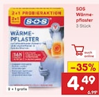 Wärmepflaster von SOS für 4,49 € bei Netto Marken-Discount im Angebot Wärmepflaster von SOS im aktuellen Netto Marken-Discount Prospekt