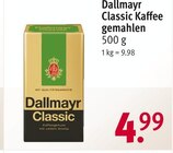 Classic Kaffee von Dallmayr für 4,99 € bei Rossmann im Angebot Classic Kaffee von Dallmayr im aktuellen Rossmann Prospekt