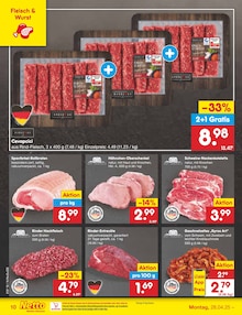 Fleisch im Netto Marken-Discount Prospekt "Aktuelle Angebote" mit 44 Seiten (Krefeld)