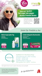 mea - meine apotheke Prospekt für Nürnberg: "Unsere Mai-Angebote", 4 Seiten, 01.05.2026 - 31.05.2026