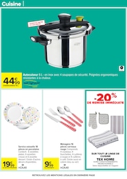 Prix et réduction Autocuiseur dans le prospectus Carrefour en cours Offre Autocuiseur dans le catalogue Carrefour du moment à la page 71