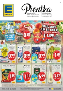 EDEKA Prospekt der Woche "Aktuelle Angebote" Seite 1, 20.10.2025 bis 25.10.2025 für Recklinghausen Aktueller EDEKA Prospekt "Aktuelle Angebote" Seite 1 von 24 Seiten für Recklinghausen
