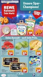 REWE Prospekt "Dein Markt" für Frechen, 16 Seiten, 29.07.2024 - 03.08.2024