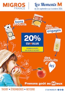 Prospectus Migros France à Thoiry, "Les Moments M", 32 pages de promos valables du 24/09/2024 au 06/10/2024