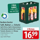 beckers bester Saft, Nektar oder Schorle Angebote bei famila Nordost Langenhagen für 16,99 €
