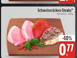 Schweinerücken-Steaks im E center Prospekt Schweinerücken-Steaks von im aktuellen E center Prospekt für 0,77 €
