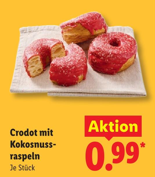 Crodot mit Kokosnussraspeln