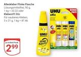 Alleskleber Flinke Flasche Angebote von UHU bei GLOBUS Krefeld für 2,99 €
