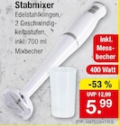Stabmixer im Angebot bei Zimmermann in Halberstadt Stabmixer Angebote bei Zimmermann Halberstadt für 5,99 €