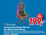 Gaming-Stuhl Stinger RGB mit Neo Motion Beleuchtung von X Rocker im aktuellen dodenhof TechnikWelt Prospekt