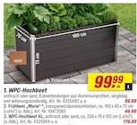 WPC-Hochbeet anthrazit bei toom Baumarkt im Burglengenfeld Prospekt für 49,99 €